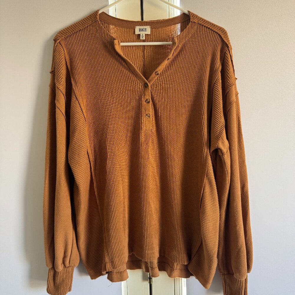 BKE brand Womens long sleeve, loose fit top | Size Small | The Buckle clothing